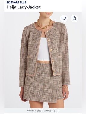 Skies are Blue Lady Jacket and Skort Matching Set / Size Small